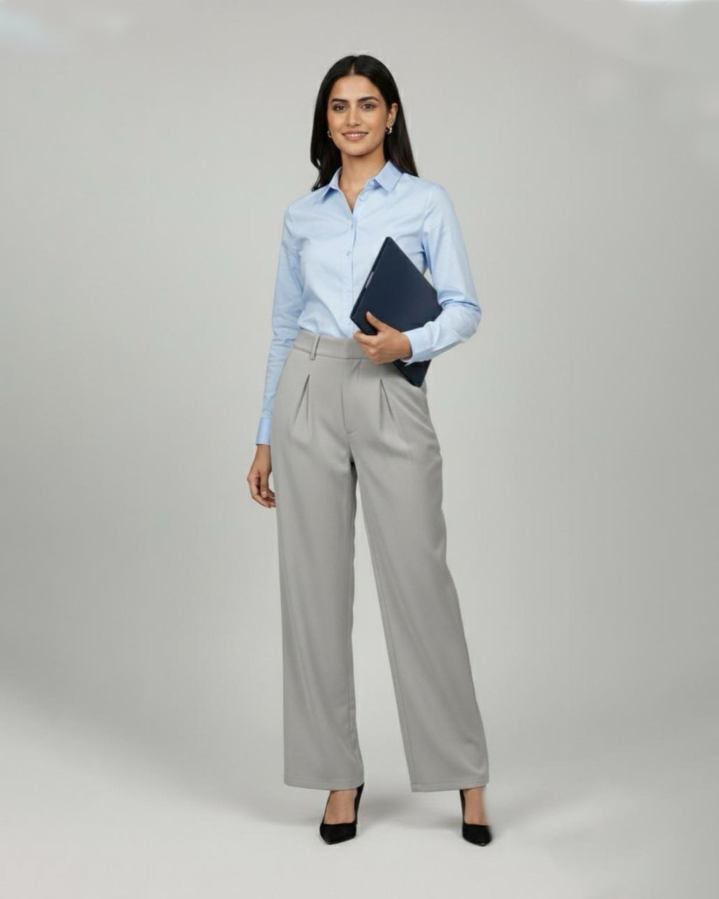 LA00142-Formal pant-Fabric-Viscose Rayon-Color-Grey-Ash-Size-(M L XL XXL)