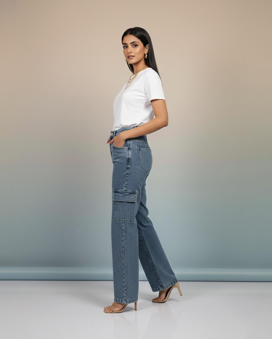 LA00152--Jeans pants(Denim)-Color-Light blue(faded)Size-(28 30 32)